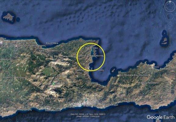 Kreta, Elounda: Baugrundstück mit Panoramablick zu verkaufen