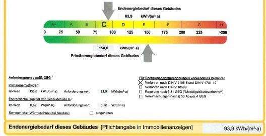 Ausschnitt Energieausweis