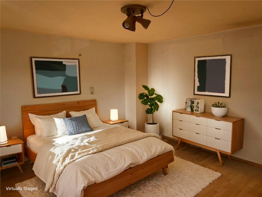 Schlafzimmer - virtually staged