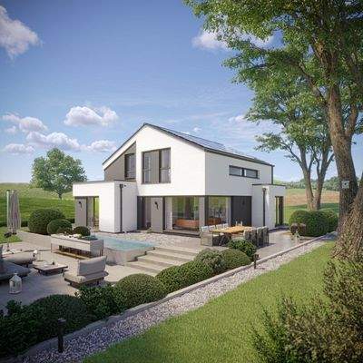 Modernes Landhaus enthält Sonderbauteile