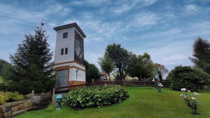 Gartenansicht mit eigenem Türmchen