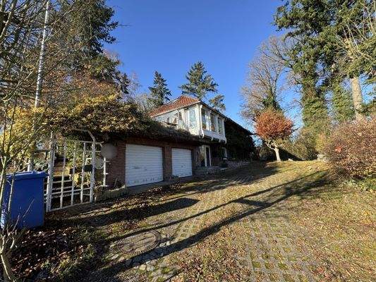 Ansicht von der Auffahrt