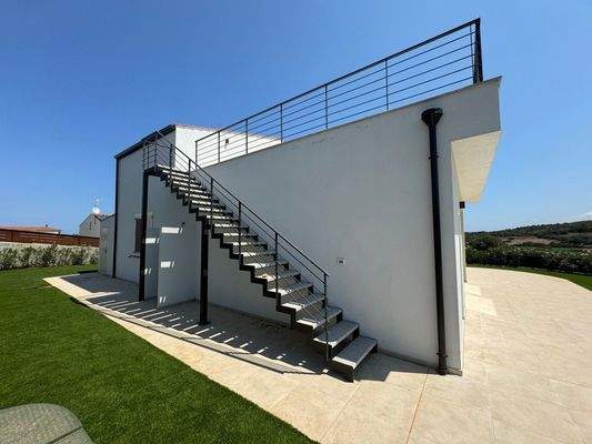 Treppe zur Dachtterrasse