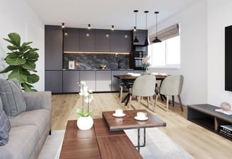 Wohn- und Esszimmer / Küche