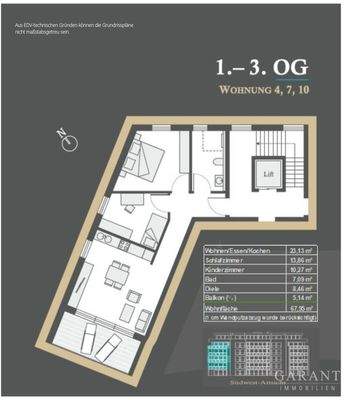 Obergeschoss - Whg. 4-7-10