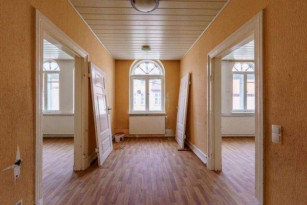 Flur zu den Zimmern im Obergeschoss