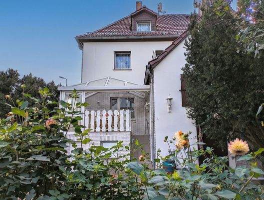 Blick vom Grundstück