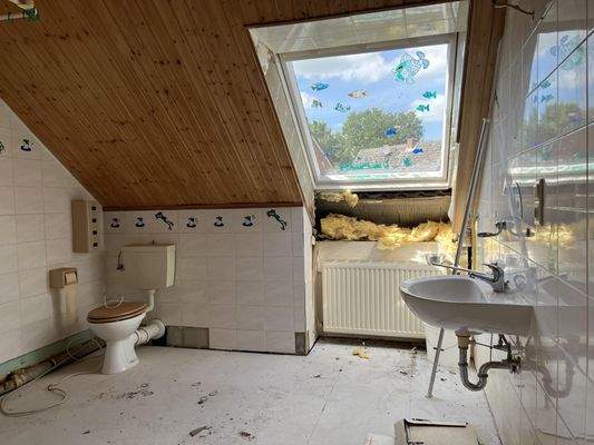 Badezimmer Dachgeschoss