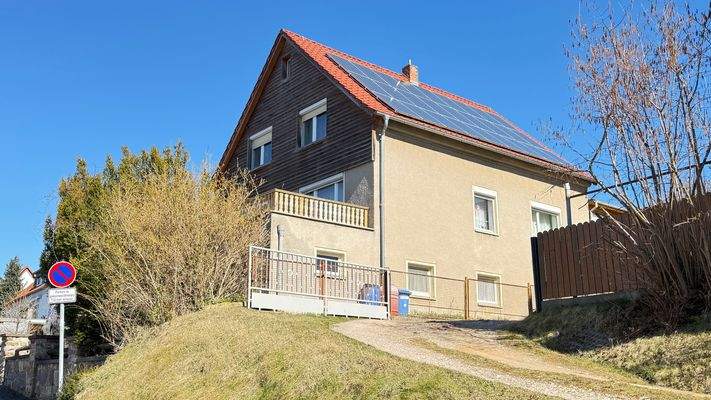unverbauter Blick über Gößnitz 