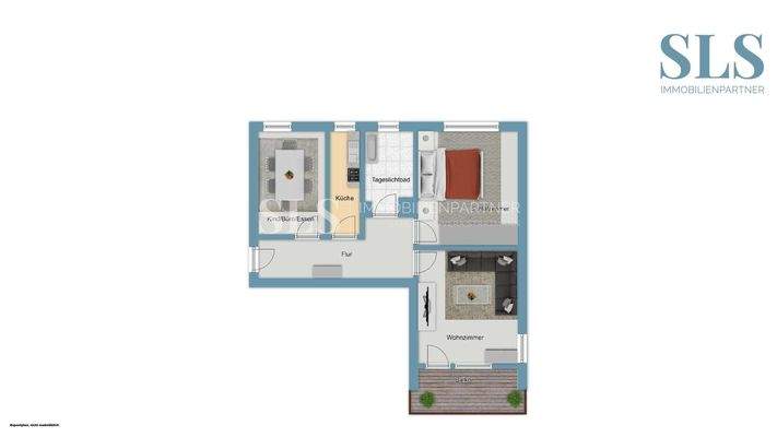 Grundrissskizze 2. OG