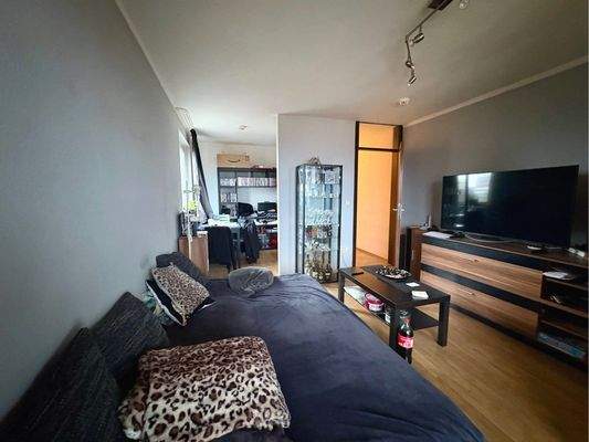 Wohnen mit Blick Richtung Schlafnische