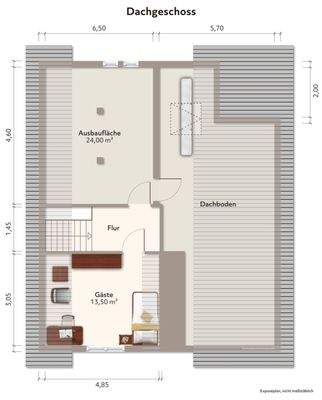 Wohnhaus DG Grundfläche grob