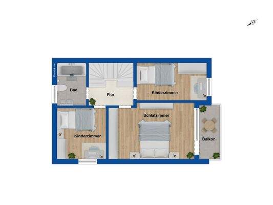 Grundriss Obergeschoss