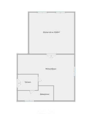Schematischer Grundriss