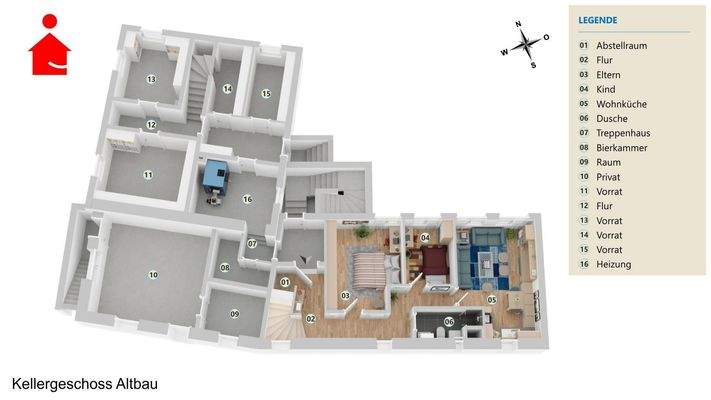 Kellergeschoss Altbau