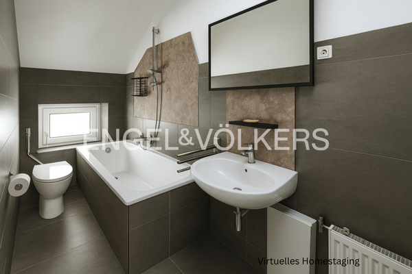 Wannenbad im industrial Stil