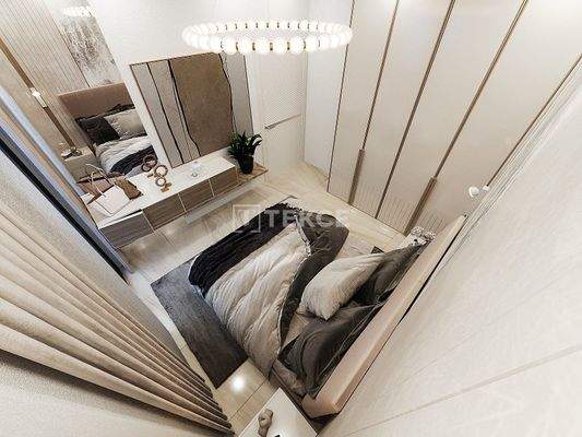 Flats in a Complex 400 M from the Sea in Alanya Antalya