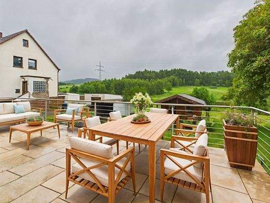 Balkon Garten EG links Virtualisierung