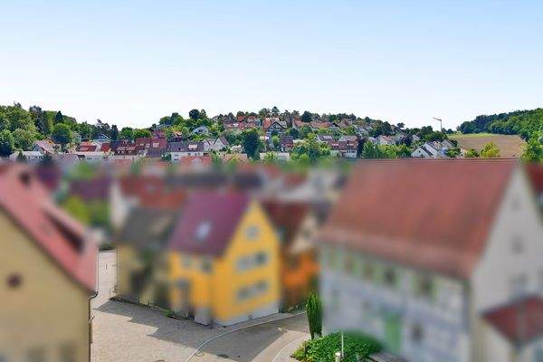 Schöne Aussicht in den Ort