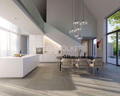 Visualisierung Küche/ Essbereich