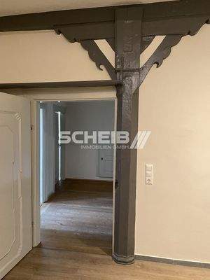 sichtbare Holzbalken