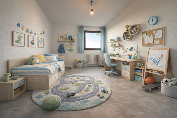 Kinderzimmer - möbliert