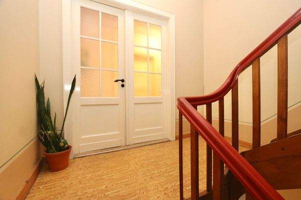 der Eingangsbereich im Obergeschoss