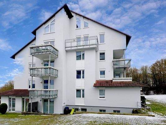 Seitenansicht des Hauses