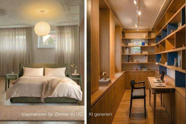 Räume im UG - KI generierte Inspiration