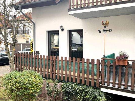 Blick auf den Balkon