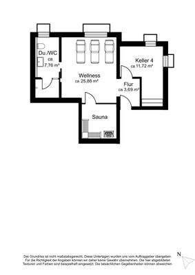 Grundriss, Untergeschoss/Wellness