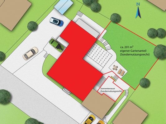 Lageplan (unverbindliche Illustration)