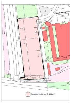 Umrandung Kaufgrundstück