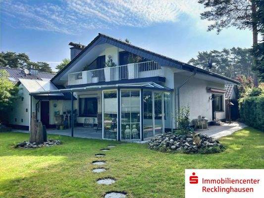 Die Rückansicht des Hauses