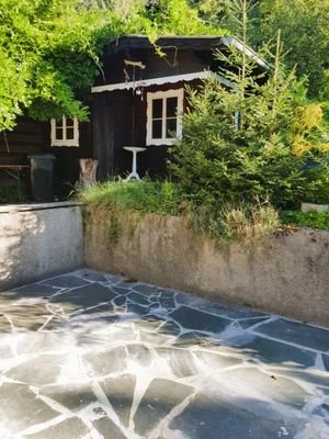 Terrrasse, Gartenhaus