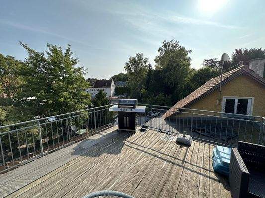 Dachterrasse nach Osten