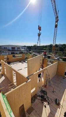 Neubau &quot;Grüne Mitte&quot; - Vollholzwände