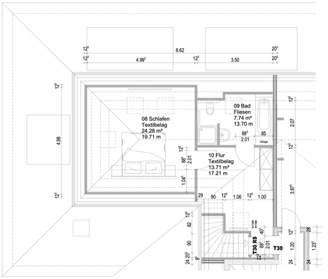 Grundriss Spitzboden