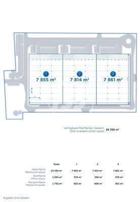 Projektgrundriss Logistikhalle