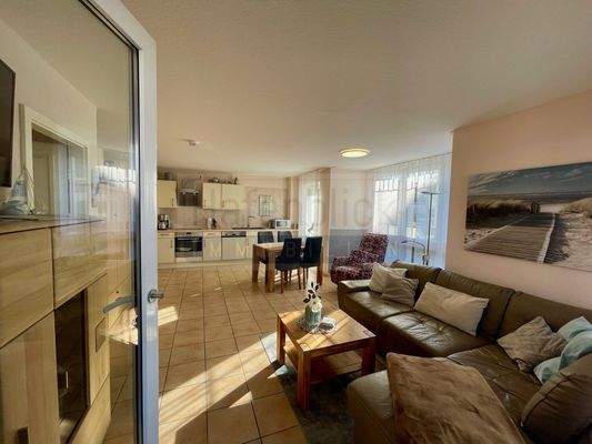 Wohnzimmerblick Terrassentür