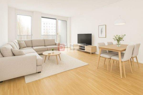 Wohn- und Essbereich - Virtual Staging
