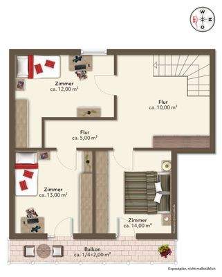 Obergeschoss = Dachgeschoss