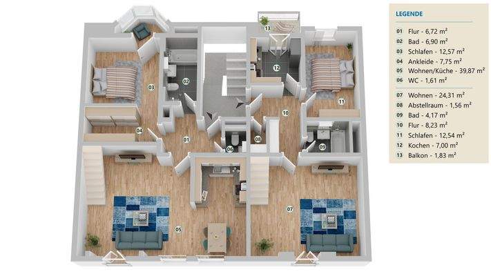 Grundriss Dachgeschoss