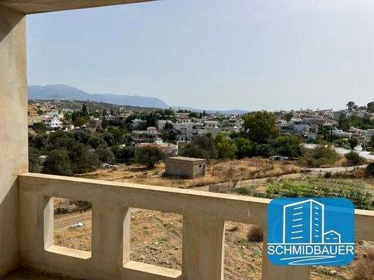 Kreta, Pitsidia: Rohbau - Unfertiges Haus in herrlicher Lage zu verkaufen