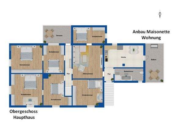 Grundriss Obergeschoss