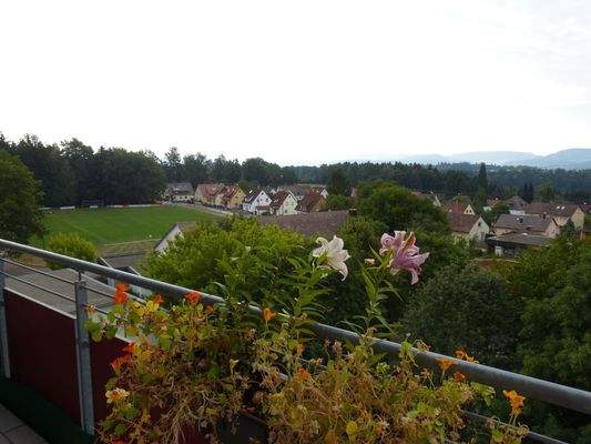 Blick vom Balkon
