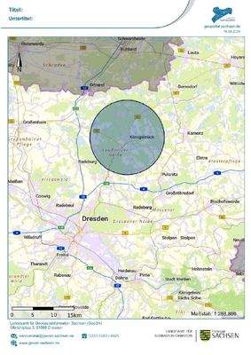 Makrokarte Königsbrück