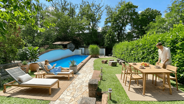 Pool + Garten "visualisiert"