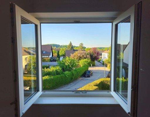 Ausblick aus Schlafzimmer