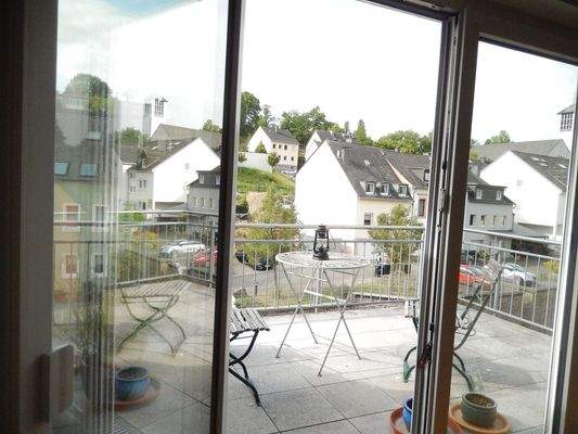 Ausblick auf die kleine Dachterrasse